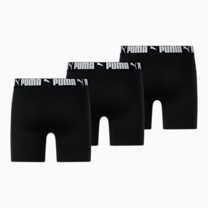 Bóxers para hombre Athletic (paquete de 3), BLACK / WHITE, extralarge